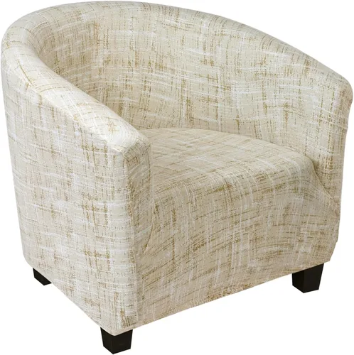 Vista 38 de SearchI Funda elástica para silla club, fundas elásticas para sillas barrel de color sólido, fundas para sillas tub de spandex, funda de sofá