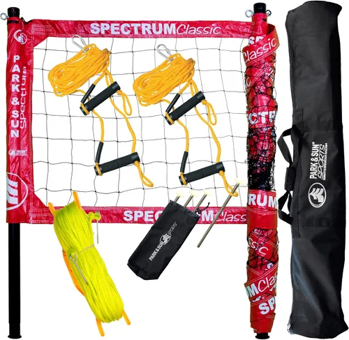 Vista 11 de Park & Sun Sports Spectrum Classic: Sistema de red de voleibol profesional ajustable para exteriores