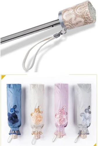 Vista 97 de Honeystore - Parasoles de encaje de flores para fiesta de boda, paraguas nupcial de encaje