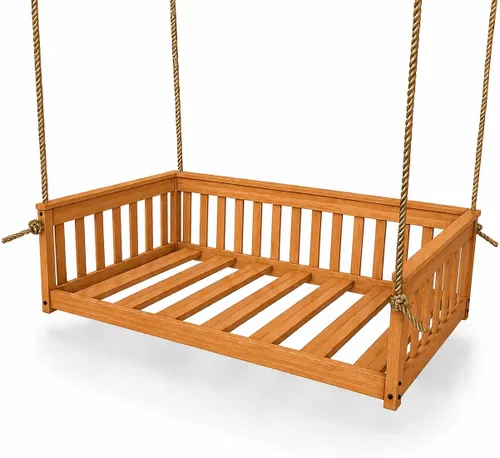 Vista 62 de Amish Made Full Asbury - Sofá cama colgante, fabricado en Estados Unidos