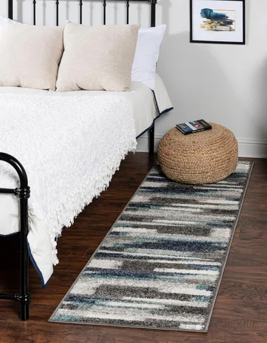 Vista 18 de Rugs.com Equinox Collection - Alfombra baja marrón de 2 x 3 pies perfecta para entradas, cocinas, rincones de desayuno, piezas de acento