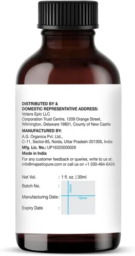 Vista 4 de Majestic Limón Aceite Esencial Puro, 5 x Extra fuerte, 1 onza líquida