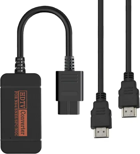 Vista 2 de yoxxzus Adaptador HDMI N64, convertidor HDMI con cable HDMI para N64GamecubeSNES