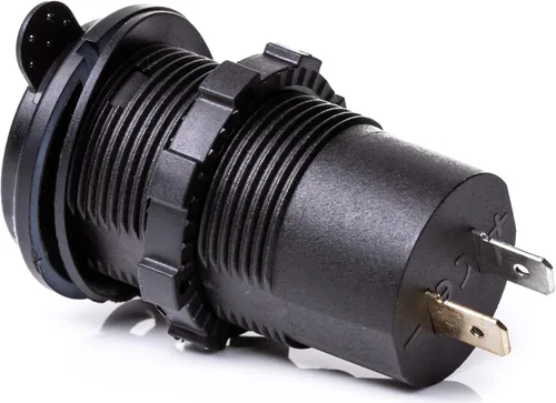 Vista 6 de Enchufe dual USB tipo C PD 3.0 (36 W) + USB A QC4.0 (18 W) cargador rápido para automóvil, barco, marina y caravanas