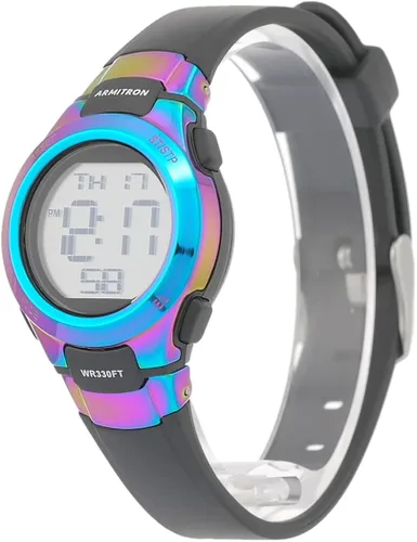 Vista 4 de Armitron Sport 457012 reloj con cronógrafo digital y correa de goma para mujer
