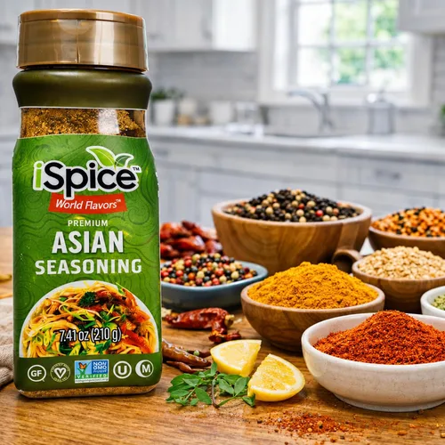 Vista 4 de iSpice Mezcla de condimentos de especias asiáticas multiusos - 7.41 oz
