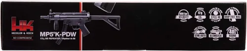 Vista 11 de Umarex HK Heckler & Koch MP5 K-PDW - Rifle de aire semiautomático calibre .177 BB