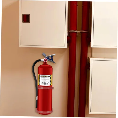 Vista 6 de Angoily Extintor de incendios pequeño, 2 piezas, soporte de montaje para extintor de incendios, soporte para extintor de incendios, colgador