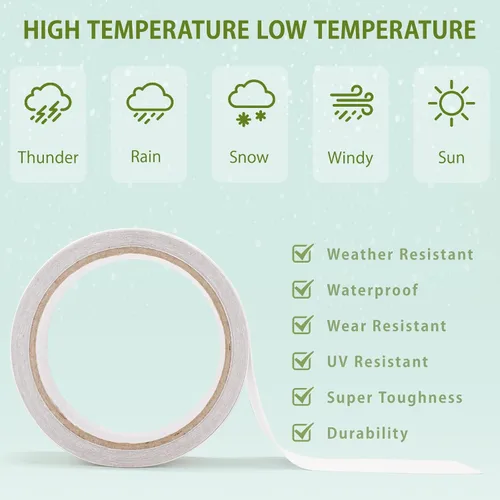 Vista 5 de SEISSO Cinta de reparación transparente, parche de lona impermeable, cinta de reparación de vinilo para toldos de caravana, carpas, cubiertas