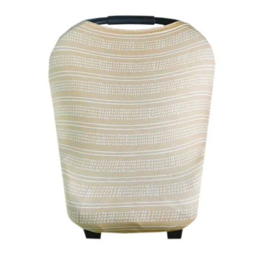 Vista 14 de Copper Pearl Funda multiusos: fundas de asiento de automóvil, funda de lactancia y funda de cochecito para el sol, tela elástica, uso para todas