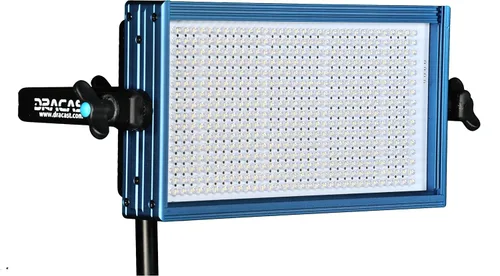 Vista 4 de Dracast Pro Series LED500 Kit de 3 luces LED bicolor con placas de batería de montaje en V y soportes de luz