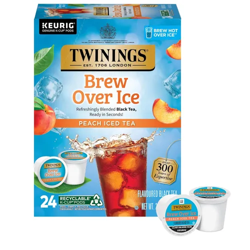 Vista 46 de Twinings Brew Over Ice - Té negro helado sin azúcar, 72 cápsulas K-Cup para Keurig, 12 unidades (paquete de 6), con cafeína