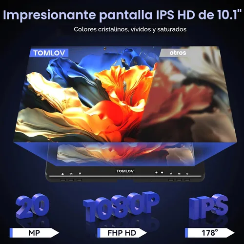 Vista 2 de TOMLOV Microscopio Digital DM9 Max: 20MP 10.1" 1500X HD IPS HDMI Microscopio Lupa de Monedas para Monedas con Errores con Pantalla, Microscopios