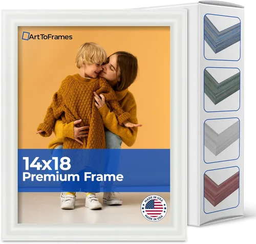 Vista 35 de Marco profundo de madera vincapervinca para fotografía 1.5 pulgadas de ancho.