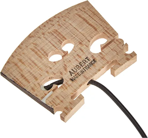 Vista 2 de Barcus Berry Puente de violín eléctrico 1320B con transductor de cristal piezoeléctrico montado internamente