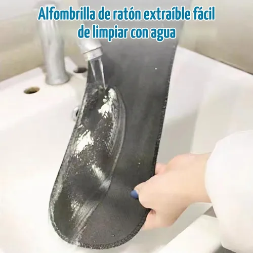 Vista 6 de LL-COEUR Reposamuñecas de apoyo para mesa y silla, extensor de escritorio ergonómico, soporte multifuncional para mouse para computadora (negro)