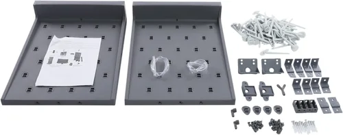 Vista 8 de Gdrasuya10 Estante de secado de 27 clavijas, estante de secado de pared, cristalería de laboratorio, equipo de limpieza para escuela de laboratorio