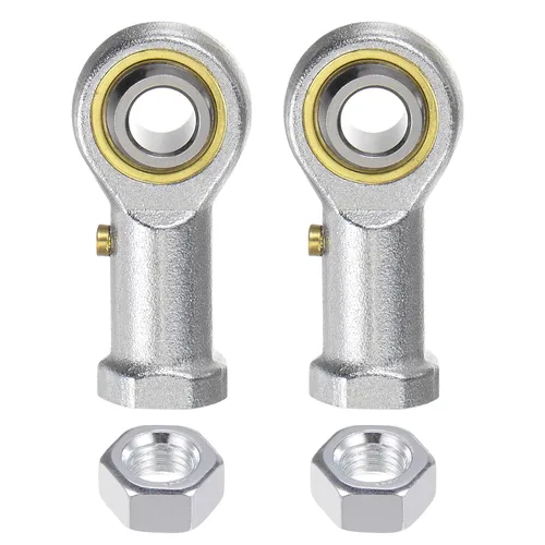 Vista 10 de uxcell PHSB8 - 2 rodamientos de extremo de varilla hembra de 1/2 pulgada y rosca izquierda de 1/2-20, extremos de varilla de junta autolubricantes