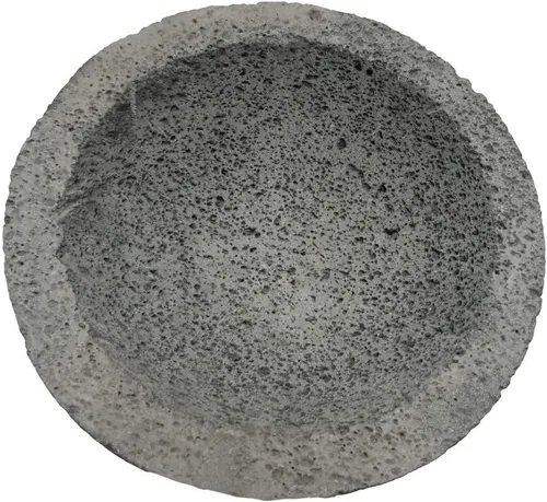 Vista 4 de Made in Mexico Genuine Mexican Manual Guacamole Salsa Maker Volcanic Lava Rock Stone Molcajete/Tejolote Mortar and Pestle Herbs Spices Grains 8