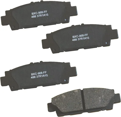 Vista 78 de Pastillas de freno traseras cerámicas Bendix Premium SBC1337 para Cadillac CTS 2014-2008, SRX 2016-2010, Chevrolet Camaro 2015-2010, Saab 9-4X 2011
