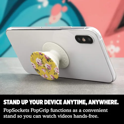 Vista 7 de PopSockets: PopGrip con tapa intercambiable para teléfonos y tabletas - English Rose