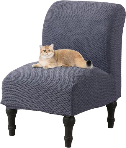 Vista 21 de JIAN YA NA Funda para Silla Decorativa sin Brazos, Funda Elástica para Silla sin Brazos Spandex Fundas para Silla Deslizante Fundas para Silla