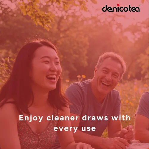 Vista 5 de Denicotea Soporte para cigarrillos de 3.031 in, punta blanca plateada, compatible con filtros de 0.354 in