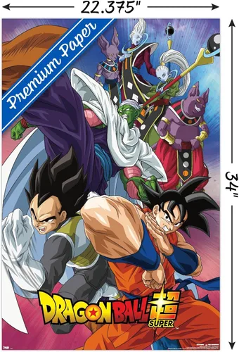 Vista 3 de Trends International Dragon Ball: Super - Póster de pared de grupo, 22.375 x 34 pulgadas, versión premium sin marco