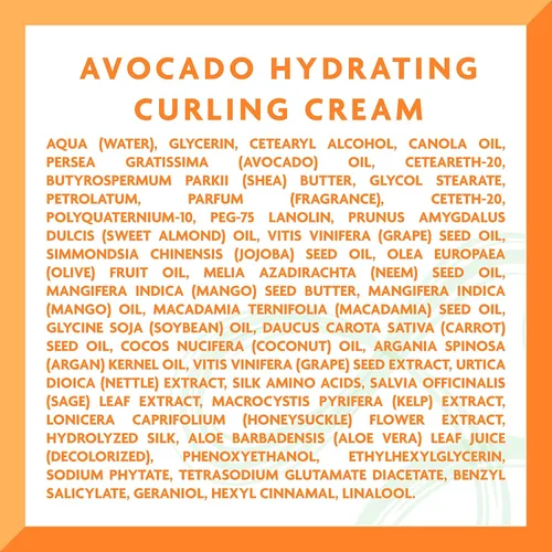 Vista 9 de Cantu Crema hidratante para el cabello rizado sin silicona de aguacate con manteca de karité, 12 onzas (el embalaje puede variar)
