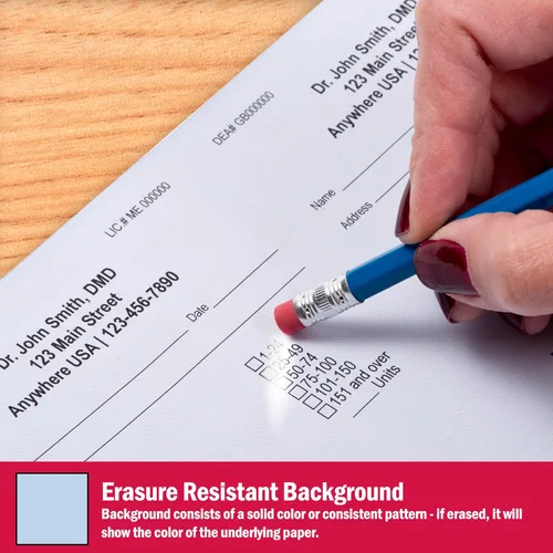 Vista 4 de DocuGard Papel de seguridad médica del estado de California, 6 características, 8.5 x 11, 24 libras, 250 hojas (04557)