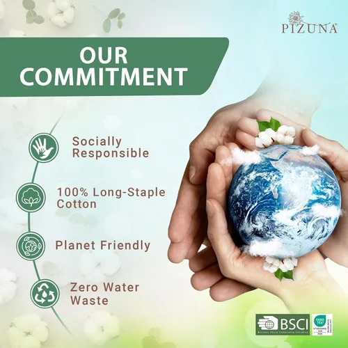 Vista 4 de Pizuna Sábanas de percal de 100% algodón de fibra larga, tamaño individual XL, con bolsillo profundo de 15 pulgadas