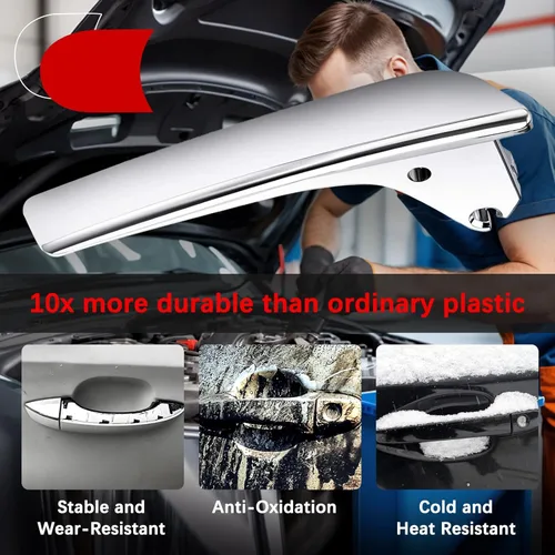 Vista 5 de FAERSI Par de manijas interiores para puerta del conductor y del pasajero Compatible con 2007 2008 2009 2010 2011 2012 2013 2014 Chevy Silverado