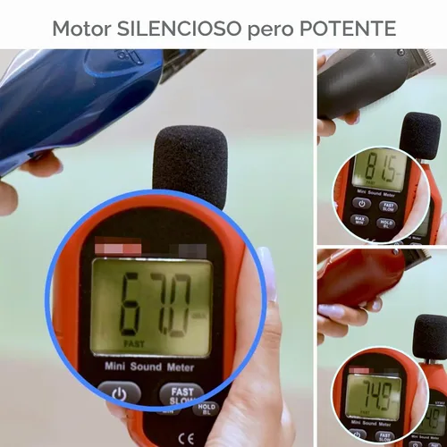 Vista 5 de Red Pro Cortadora de pelo de titanio fabricada en Estados Unidos a partir de piezas importadas, hoja de acero al carbono