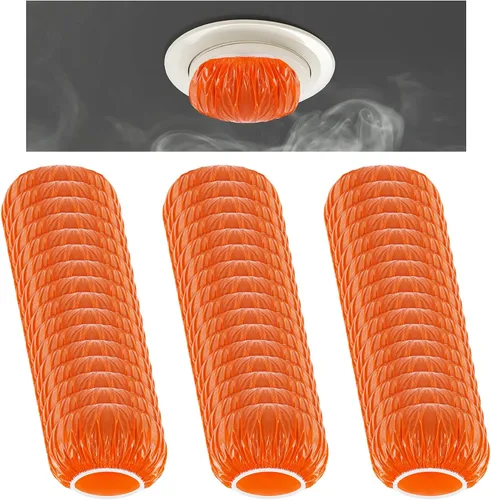 Vista 10 de Tessco - 12 piezas de detector de humo para alarma de incendios, cubierta de pintura de polvo de plástico elástico grueso para detector de humo