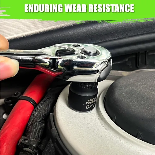 Vista 8 de SUNHAMCKP - Juego de 31 puntas y dados Torx, 14 puntas de estrella (T8- T70) y 13 enchufes E-Torx (E4-E24) y 4 adaptadores de enchufe de impacto