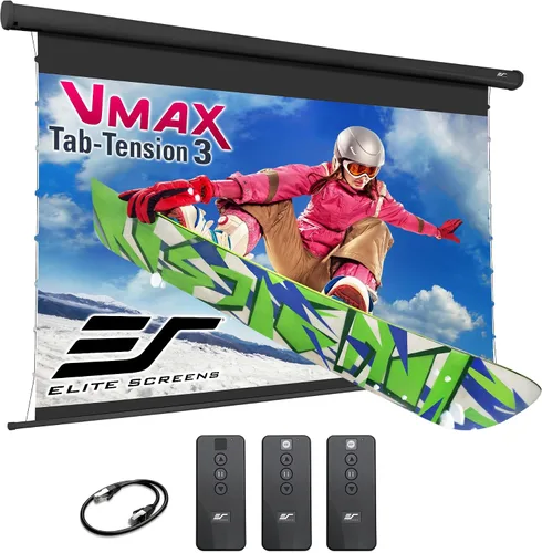 Vista 11 de Elite Screens VMAX 3 125" 16:9 Pantalla de proyector motorizada VMAX125UWH3 Negro