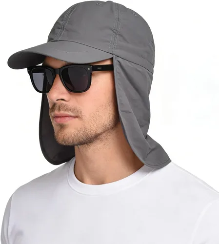 Vista 9 de EINSKEY Gorra de béisbol unisex con solapa para el cuello, impermeable, plegable, para golf, jardín, safari, senderismo, pesca, correr