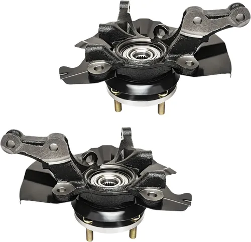 Vista 3 de Detroit Axle - Conjunto de manguetas de dirección delanteras de 2 piezas para Hyundai Accent 06-11, 2 manguetas de dirección y conjunto de buje