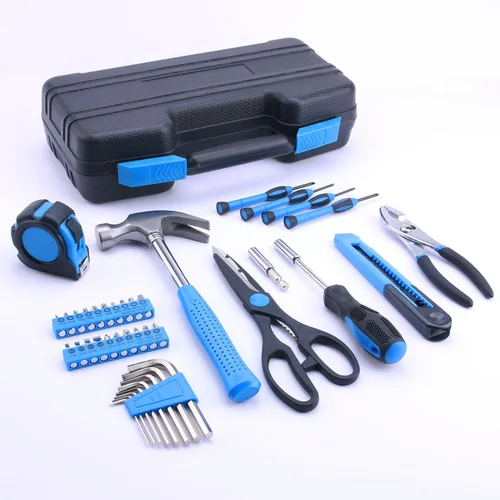 Vista 2 de EFFICERE 40-Piece All Purpose Household Tool Kit – Includes All Essential Tools for Home, Garage, Office and College Dormitory Use