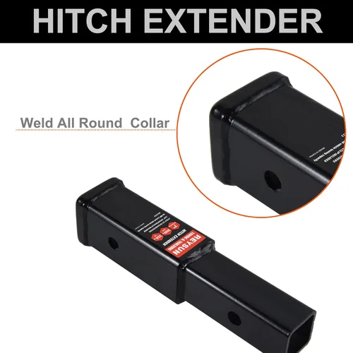 Vista 4 de Tubo receptor 864333 Extensor de enganche de remolque de 7 pulgadas de extensión, se adapta al receptor de enganche de 2 pulgadas, 3,500 libras