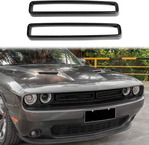 Voodonala para Challenger Insertos de Rejilla Frontal de Radiador, Adornos de Parrilla para 2015-2025+ Dodge Challenger Accesorios Exteriores, ABS