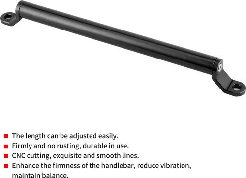 Vista 2 de KIMISS Equilibrio de motocicleta - Aleación de aluminio CNC Moto Balance Crossbar Refuerzo extendido (negro)