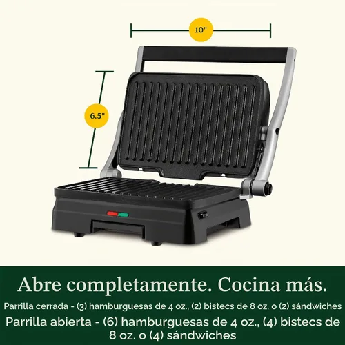 Vista 8 de Cuisinart gr-11 plancha 3-en-1 Grill y prensa para panini