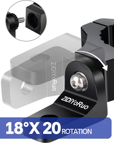 Vista 2 de ZIDIYORUO Soportes de luz 360 para UTV – Barras antivuelco de 1.75"-2", soportes de aleación de aluminio para montaje de luces LED antiniebla