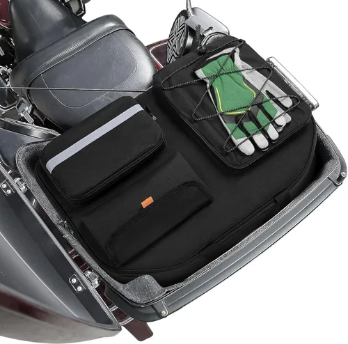 Organizador de Paquete de Tour para Motocicleta, Bolsa de Forro de Paquete de Tour Compatible con Harley Davidson Street Glide Electra Glide Road