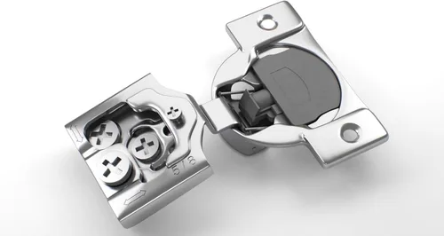 Vista 14 de Berta Paquete de 2, bisagras de gabinete de marco de cara de cierre suave de 1-1/2 pulgadas, bisagras de gabinete de 105 grados, 6 vías, ajuste de 3