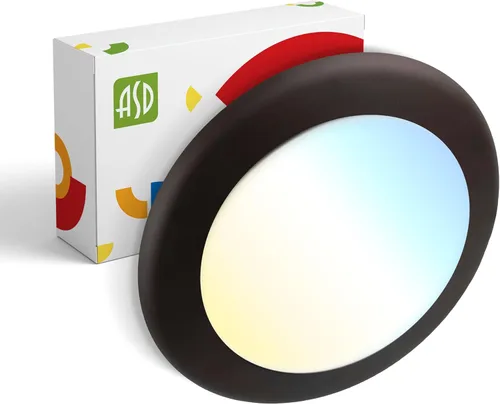 Vista 16 de ASD Paquete de 12 luces LED de disco de 4 pulgadas, 10 W 5CCT 2700 K-5000 K 685 lm CRI90+, luminaria de techo de montaje empotrado regulable