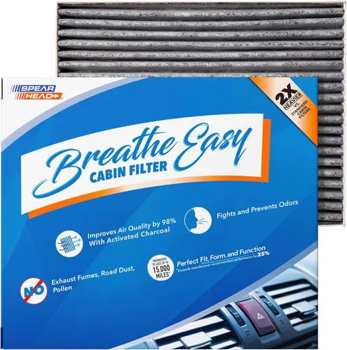 Vista 39 de Filtro de cabina AC y calefactor de defensa contra olores Breathe Easy de Spearhead, se ajusta como OEM, hasta un 25% más duradero con carbón