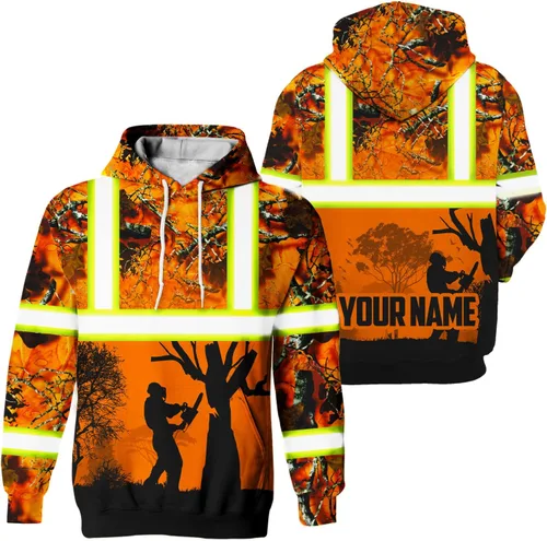 Vista 27 de Matedecor Sudadera con capucha de alta visibilidad para hombre, ropa de trabajo de seguridad Hi Vis con diseño reflectante
