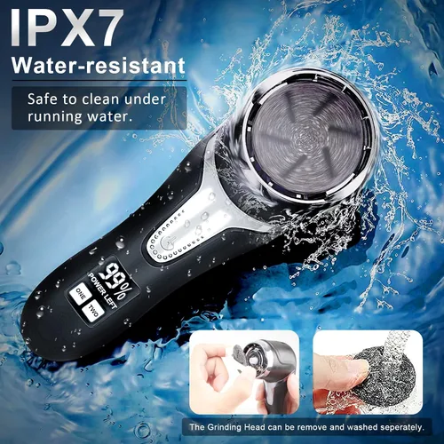 Vista 5 de Removedor eléctrico de callos para pies con vacío, kit de herramientas profesionales de pedicura, lima de pies recargable e impermeable